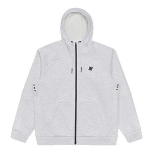 UNDEFEATED五条杠官方秋季新品时尚潮流空气层运动开衫连帽卫衣