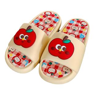 细细条 室内外百搭可爱红苹果夏季凉拖女舒适防滑软底趣味eva拖鞋