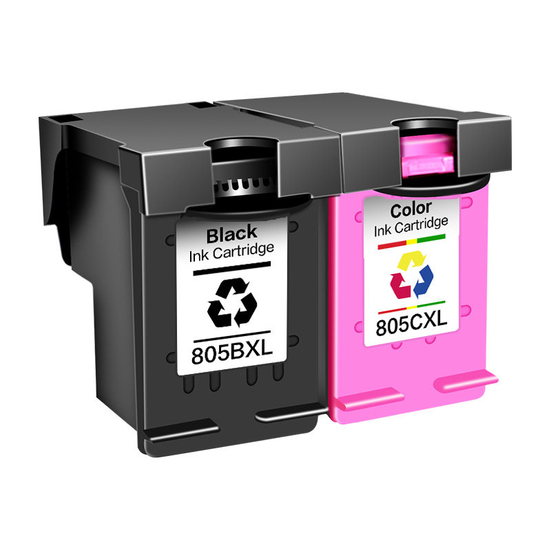 适用惠普2820墨盒HP DeskJet 2820喷墨打印机专用HP805XL可加墨彩色DJ2820 hp2820黑色墨水非原装图盛1716