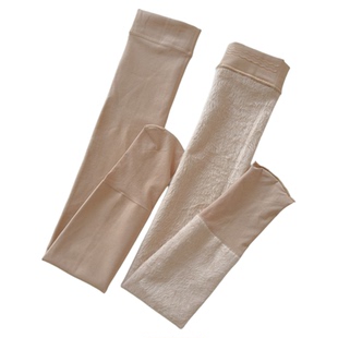 龙爪毛长筒袜女肉色加厚过膝袜秋冬加绒高筒踩脚护膝袜套防滑大腿