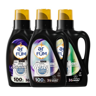 【超级立减】纺优美香氛洗衣凝露组合装6斤乌木玫瑰/佛手柑洗衣液