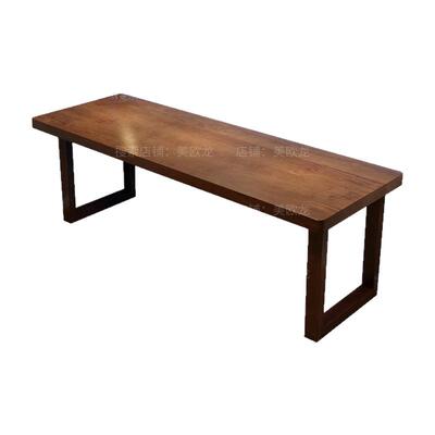 美欧龙实木大板电脑桌书桌电竞桌