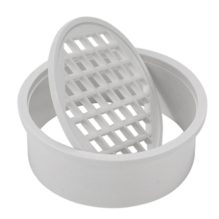 PVC排水管地漏片50-75-110-160-200地漏盖圆网塑料片圆形过滤网片