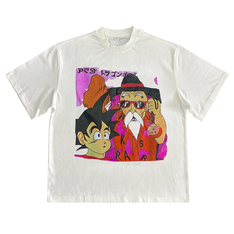 Dragon Ball龙珠复古动漫潮流街头vintage古着原宿风潮牌短袖T恤