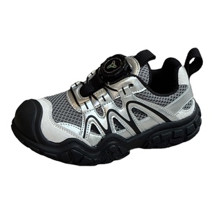 男童鞋子春秋2026新款女童老爹鞋旋转扣透气儿童运动鞋男宝纽纽鞋