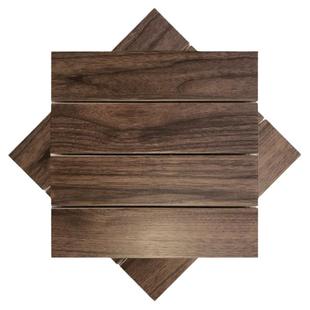 鲁卡生态木户外阳台地板自铺DIY防腐木塑木防水室外庭院露台花园