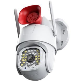 室外摄像头带大喇叭喊话防盗警报监控器360度无死角家用手机远程