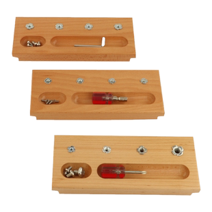 蒙氏教具儿童拧螺丝幼儿园中小班生活区材料蒙特梭利早教益智玩具