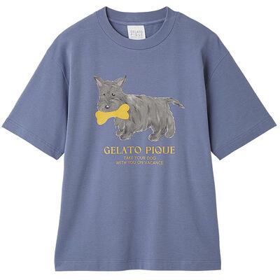 gelato pique25夏季新品男女同款小狗印花短袖T恤睡衣PUCT252291