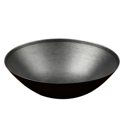 无边锅丈子锅柴火大铁锅传统老式生铁锅家用灶台柴火土灶大锅炒锅