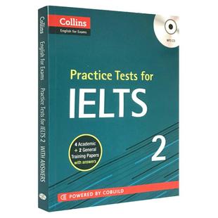 柯林斯雅思模拟题2 英文原版 Practice Tests for IELTS 2 柯林斯雅思考试系列自学工具书 Collins English for Exams进口英语书籍