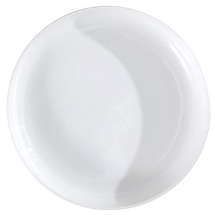 2只装9.9元家用8英寸纯白盘陶瓷餐具深盘菜盘水果盘简约北欧风格