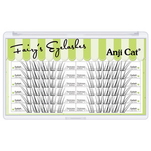 anjicat旗舰店anjicat小鹿睫毛空气感分段假睫毛仿真野生清冷淡颜假睫毛