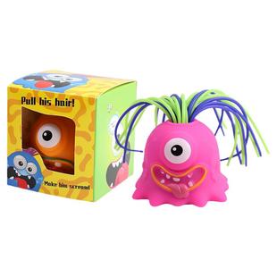 爆款可扯头发会尖叫趣味小怪兽创意新奇特儿童益智搞笑解压玩具T9