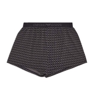 Armani/阿玛尼EA 男士休闲鹰标休闲宽松平角内裤EM000798 AF10797