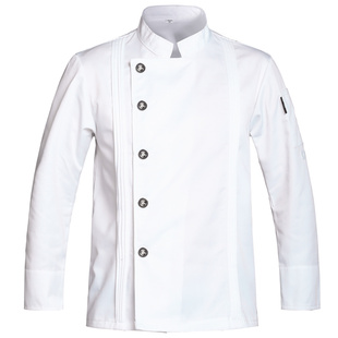特斯美高端厨师工作服纯棉饭店餐饮火锅蛋糕烘焙七分袖透气网定制
