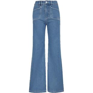 Vero Moda牛仔裤2026春季新款高腰显瘦阔腿裤/含绵羊毛纯色百搭