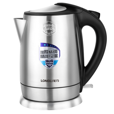 龙力电热水壶1.8L加厚304不锈钢