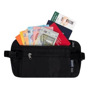 packall男士防盗腰包贴身隐形欧洲出国旅行护照包薄防偷钱包便携