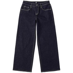 【张凌赫代言】Lee五袋款低腰宽腿不易褪色清水洗女牛仔裤潮流