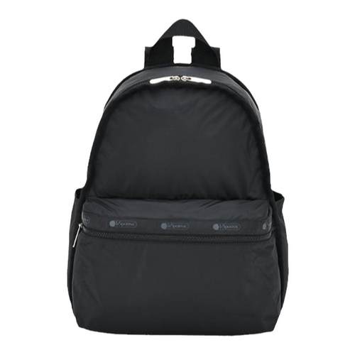 LeSportsac乐播诗黑色双肩包女大容量背包学生书包旅游通勤电脑包