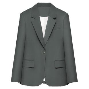 图曼朵灰色西装套装女装职业面试正装职业装通勤气质西服外套套裙