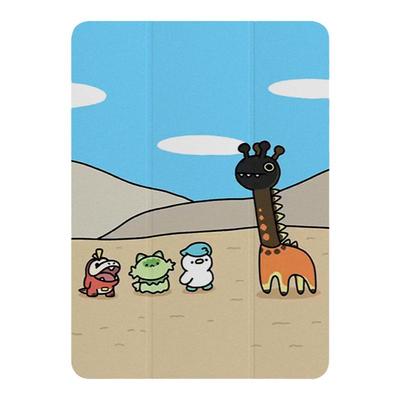 可爱御三家宝可梦平板保护壳适用苹果iPadPro11/13寸创意三折Air6气囊防摔2024小众个性Mini动漫iPad10笔槽款