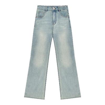 HONORE古月桑蚕丝牛仔裤