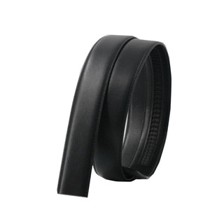 无头皮带男士自动扣不带头真皮带头层牛皮条平纹腰带光带身3.4cm