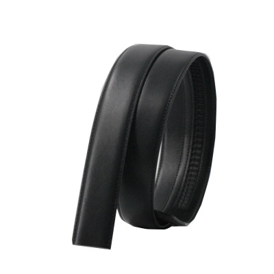 无头男士自动扣平纹皮带