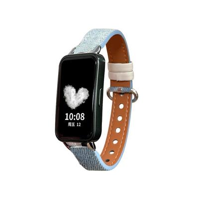 psnld适用华为手环8表带帆布牛仔