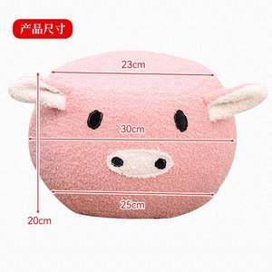 网红羊羔绒小板凳家用客厅卡通凳可爱轻换鞋奢风儿童矮凳门口创意