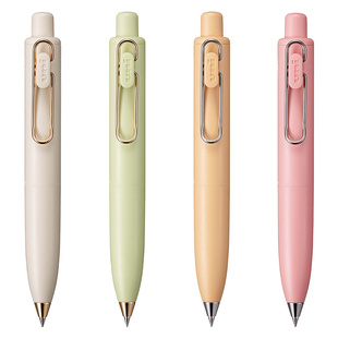 日本uni三菱铅笔小浓芯小胖琥珀糖限定&玫瑰金按动中性笔UMN-SP胖嘟嘟笔子弹头便携可爱口袋笔