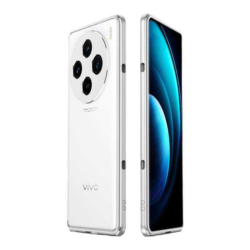 适用于vivo x100spro手机壳x100pro金属边框vivox100镜头圈保护套全包边框式简约透气散热铁中框个性创意镂空