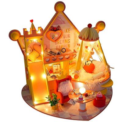diy小屋ob11公主房城堡模型屋