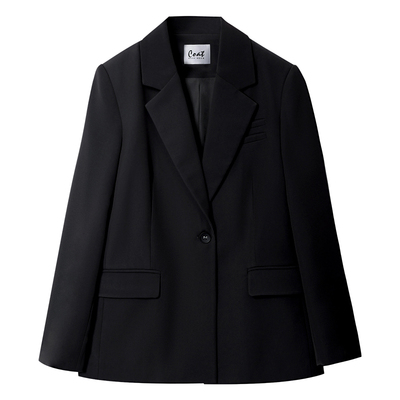 图曼朵黑色西装裤套装面试通勤