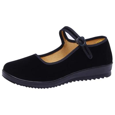 老北京布鞋低跟休闲棉布鞋女防滑