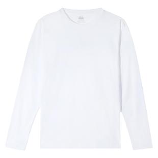 拇指白小T二代长袖t恤男女新款纯棉百搭打底衫