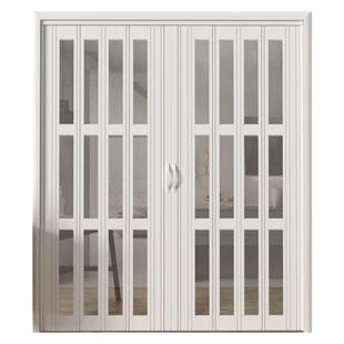 推拉门PVC折叠门厨房阳台卫生间无轨道隔断临时免打孔燃气验收门