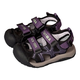 2026夏天儿童软底运动凉鞋男童防踢户外跑步鞋女童镂空透气沙滩鞋