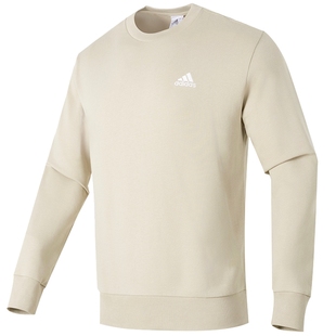 阿迪达斯卫衣男款春秋新款官方旗舰运动服圆领上衣外套长袖套头衫