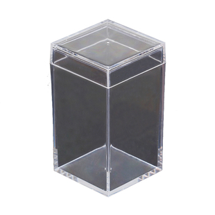 正方形透明塑料盒子收藏盒口红展示品盒收纳盒小号塑料盒包装盒