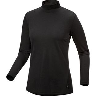 ARC'TERYX始祖鸟 LUMIN MOCK NECK FULL SLEEVE 女子 棉质长袖T恤
