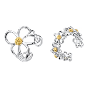 ZEGL设计师花漫系列太阳花朵戒指女小众秋冬高级感指环开口食指戒