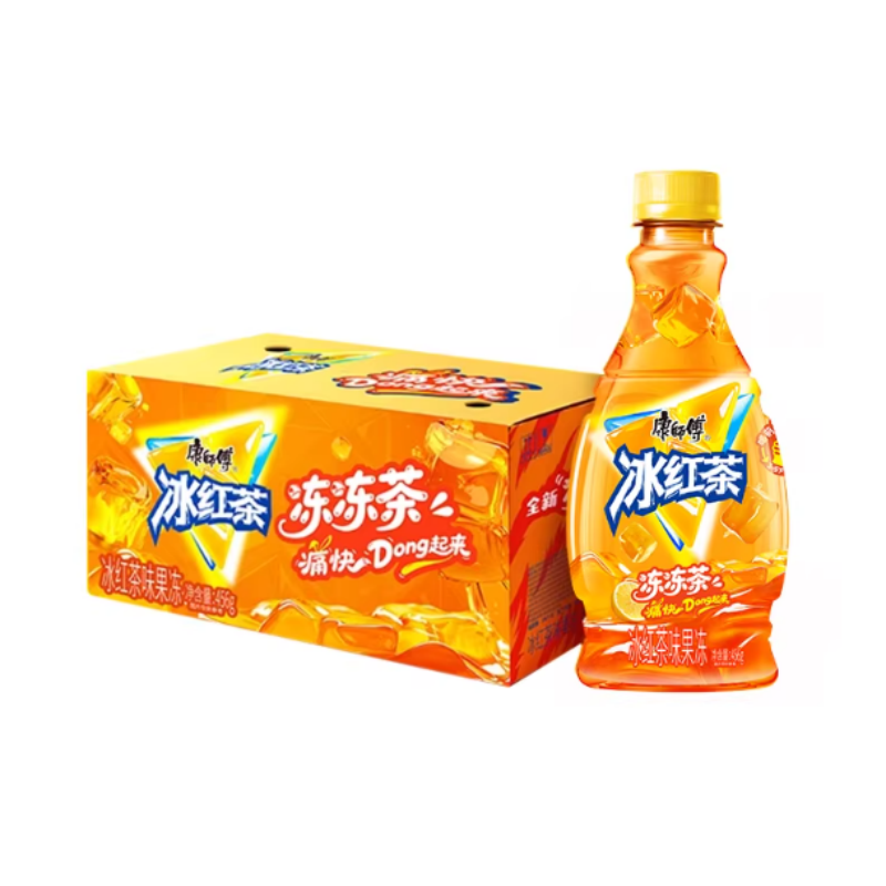 康师傅冰红茶冻冻茶整箱456g*12