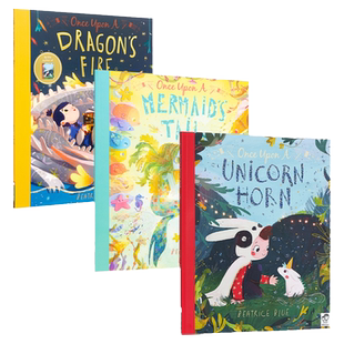 Beatrice Blue 从前故事系列儿童绘本3册套装 独角兽Once Upon a Unicorn 魔法师Witch 喷火龙Dragon 英文原版 又日新