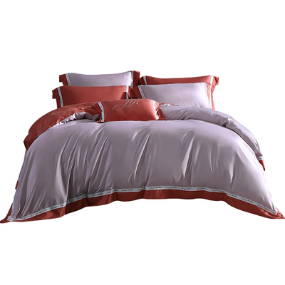 梦洁天丝棉贡缎四件套莱尔纯色