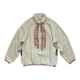 【SOLAR BEAMS】平田和宏日系彩色飘带高领摇粒绒套头卫衣外套