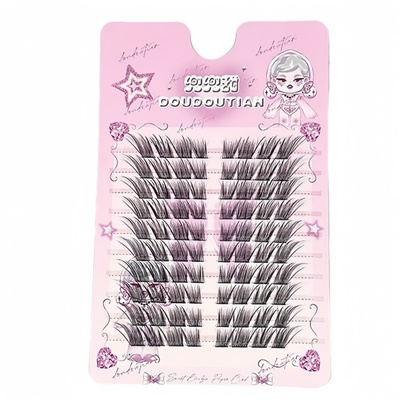 兜兜甜厌世感狐系斜飞假睫毛清冷自然仿真新中式自然浓密上镜新款