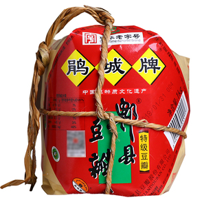 鹃城牌特级郫县豆瓣酱正宗四川娟城三年黑老俾裨啤县豆辨陈旗舰店